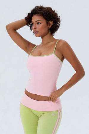 Cotton Cami With Built In Bra