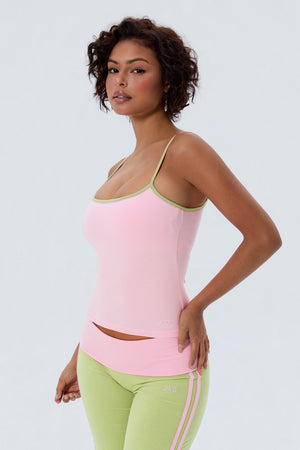 Cotton Cami With Built In Bra
