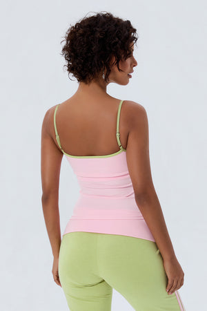 Cotton Cami With Built In Bra