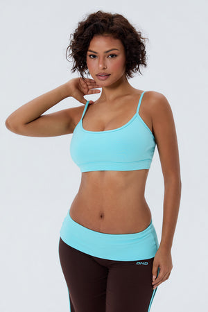 Cotton Thin Strap Basic Sports Bra