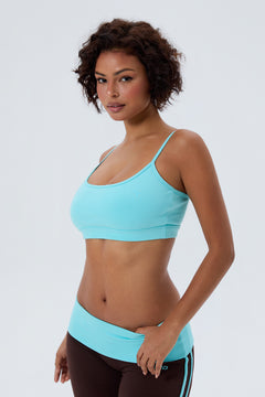 Cotton Thin Strap Basic Sports Bra