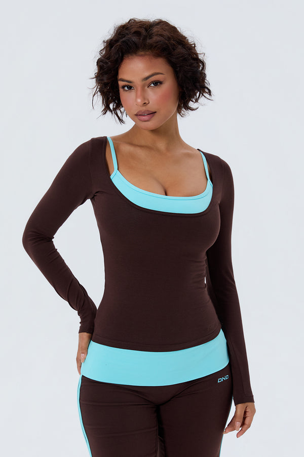 Cotton Thin Strap Basic Sports Bra