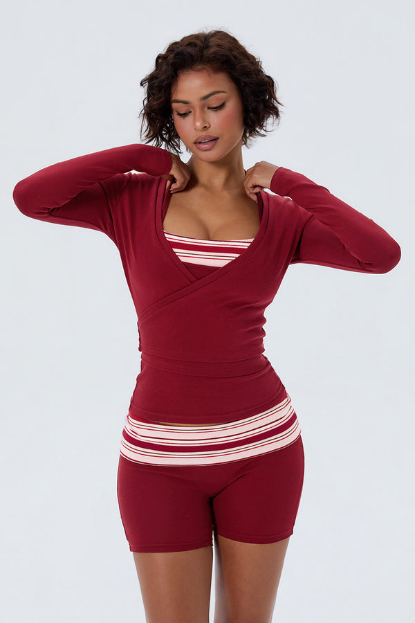 Cotton Tie-up Long Sleeve Wrap