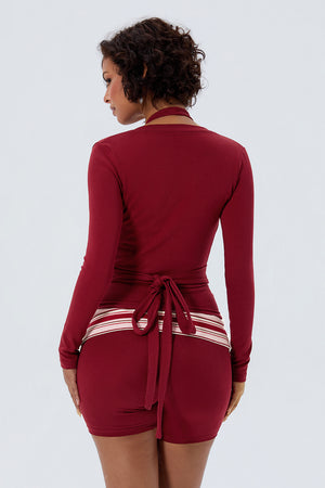 Cotton Tie-up Long Sleeve Wrap