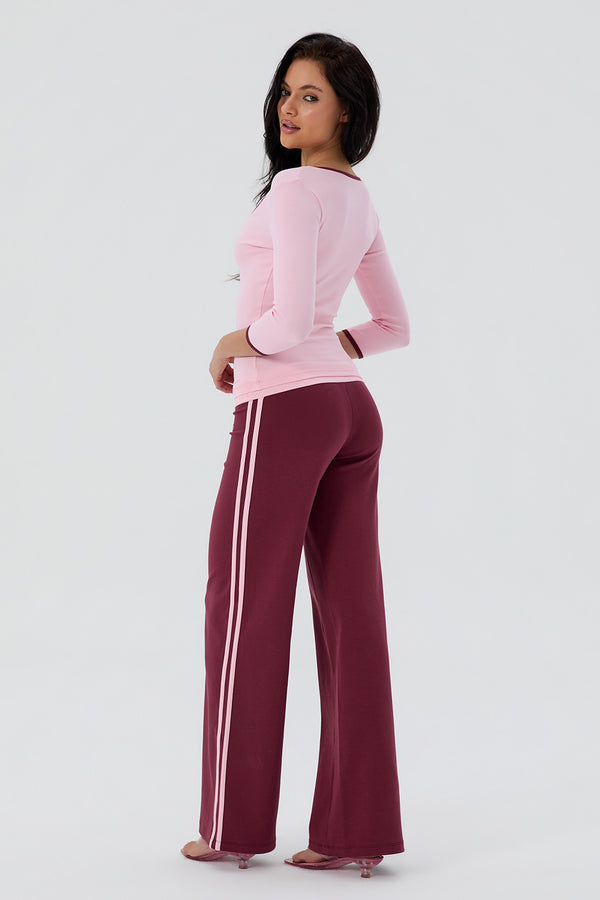 Cotton V-Neck Quarter Sleeve