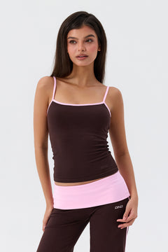 Cotton Cami With Built In Bra