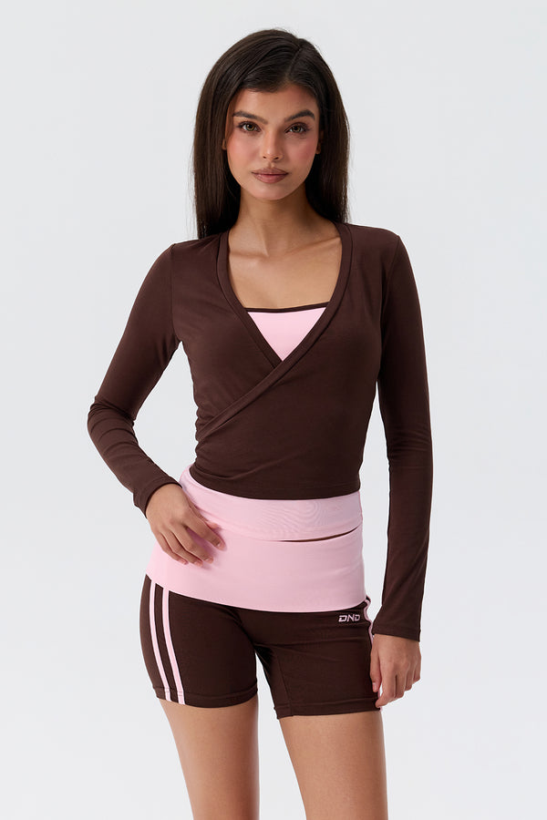 Cotton Tie-up Long Sleeve Wrap