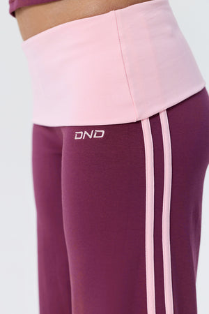 Cotton Foldover Straight Leg Pants