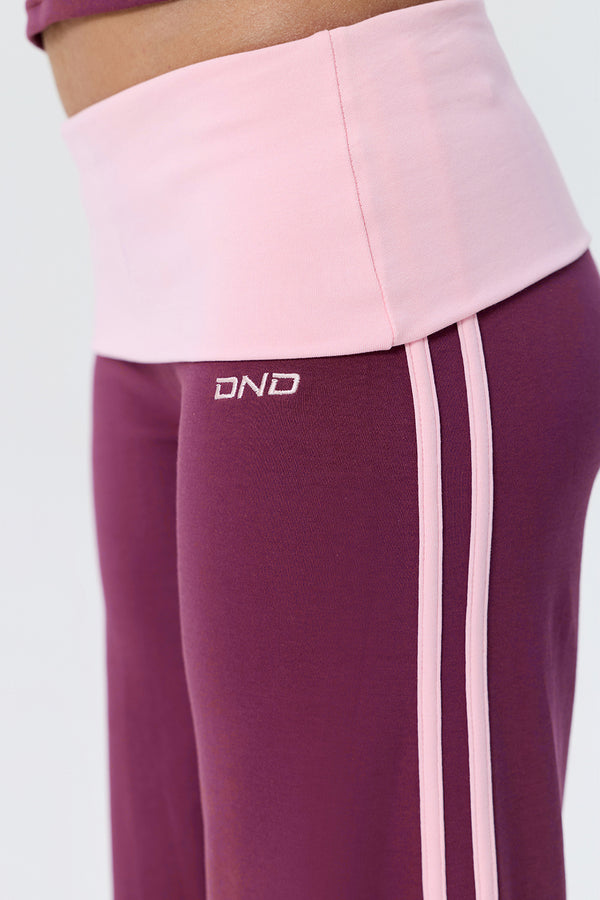 Cotton Foldover Straight Leg Pants