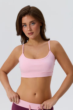 Cotton Thin Strap Basic Sports Bra