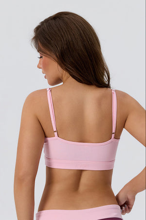 Cotton Thin Strap Basic Sports Bra