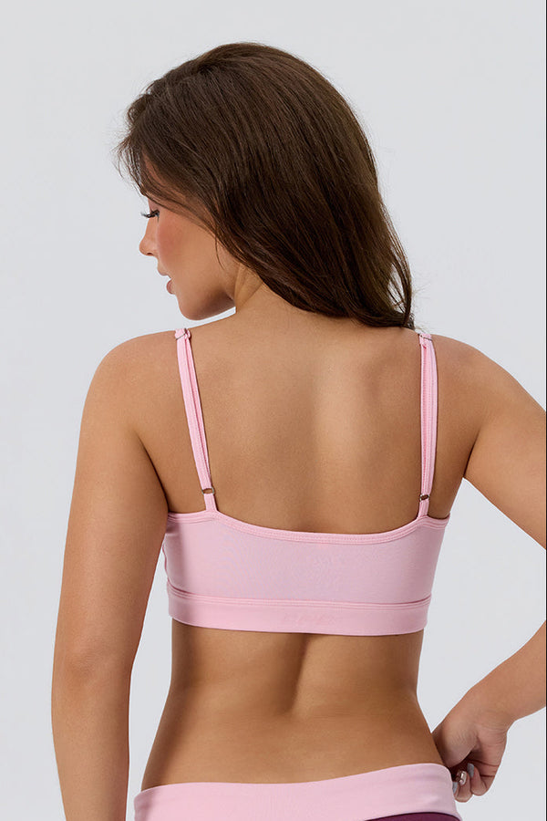 Cotton Thin Strap Basic Sports Bra