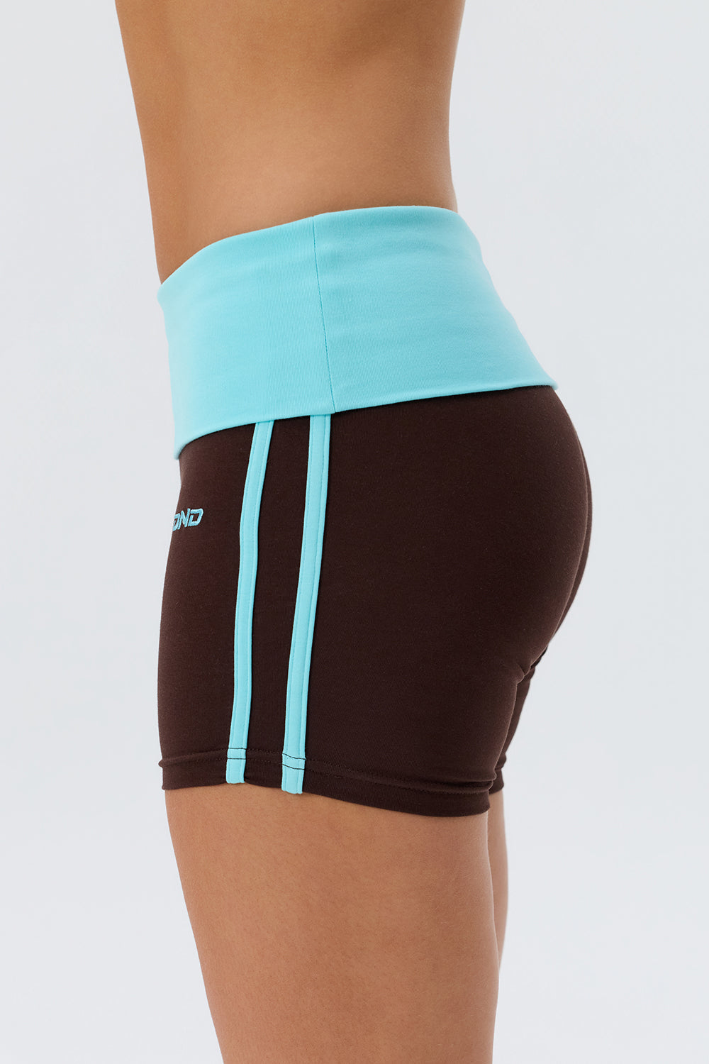 Cotton Mid Rise Fold-over Shorts 5-inch