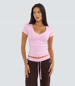 Cotton V-Neck Top