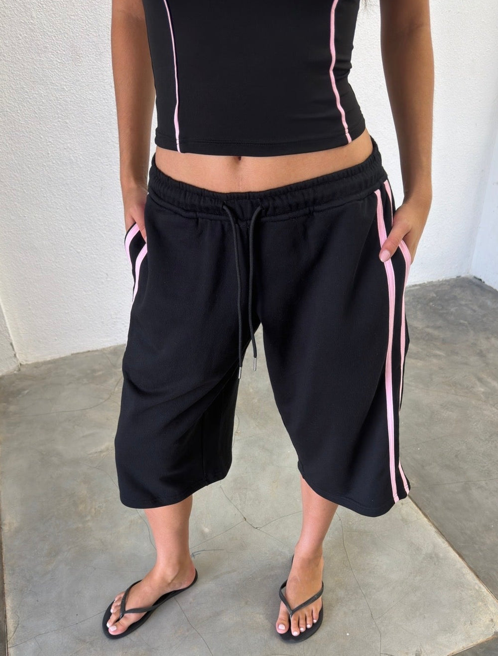 Cotton Wide Leg Oversized Jorts
