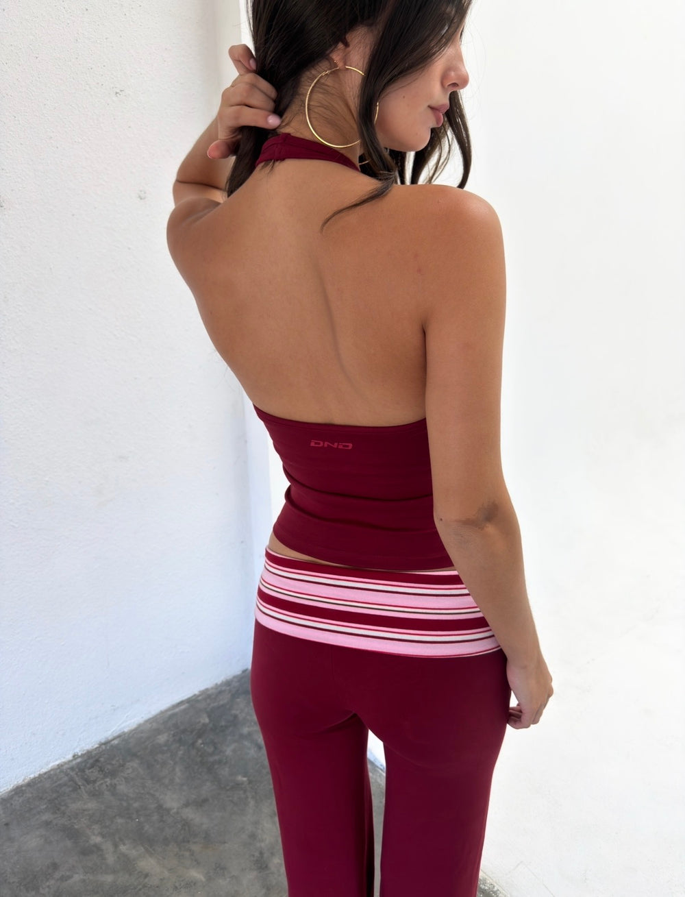 Cotton Layered Halter Tank